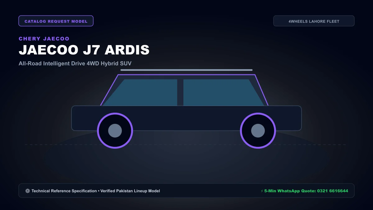 JAECOO JAECOO J7 SHS Super Hybrid AWD / 1.6T - 4WHEELS Rent a Car Lahore